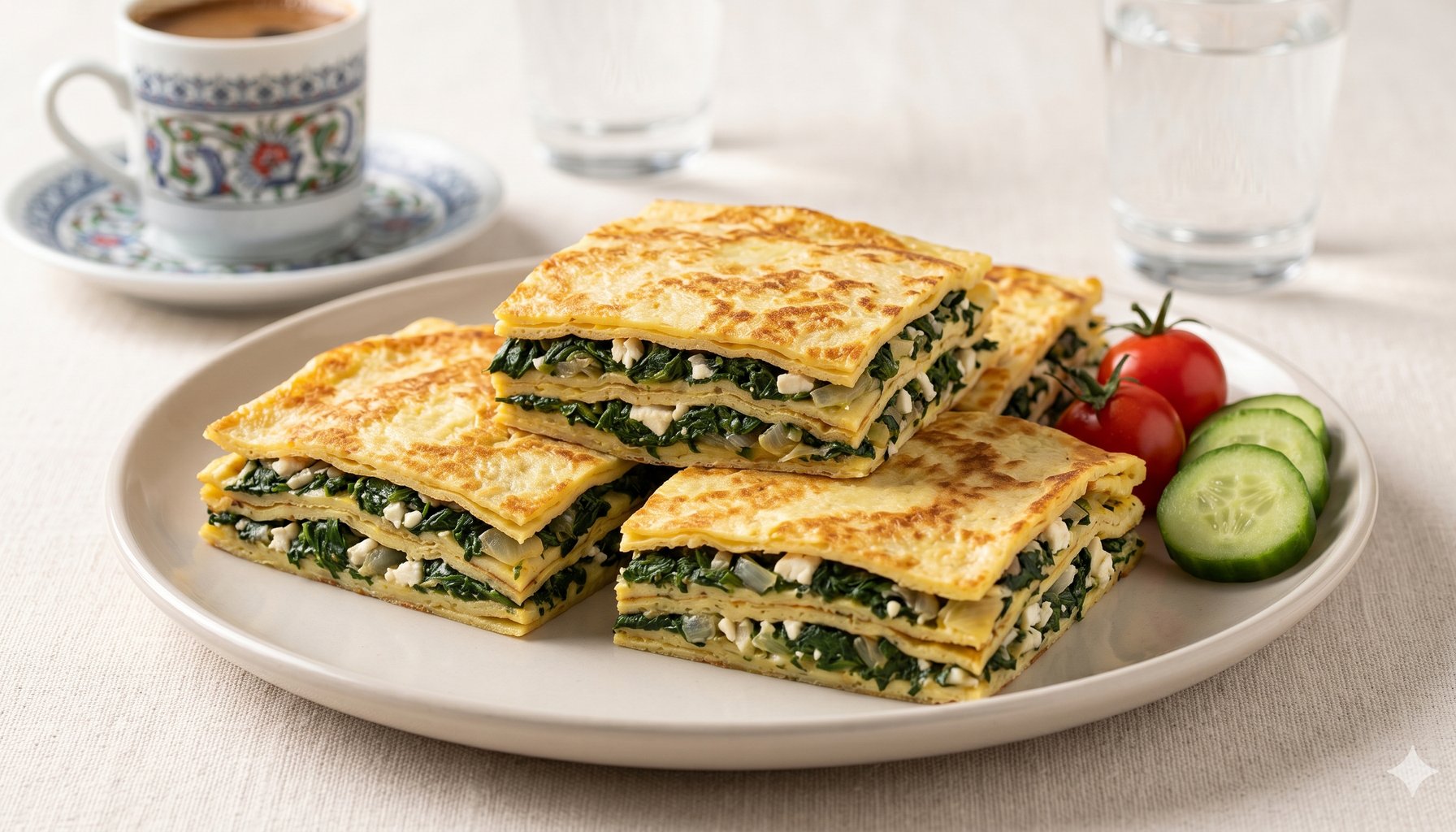 Spinach Pastry Platter (Flourless)