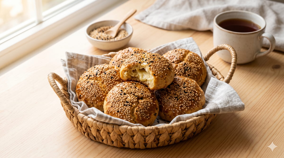 Keto Sesame Biscuits