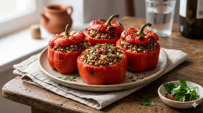 Stuffed Roasted Red Peppers