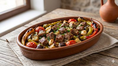 Oven-Baked Lamb Kebab