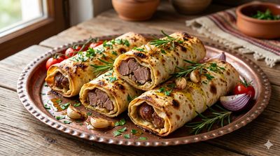 Baked Lamb Wraps