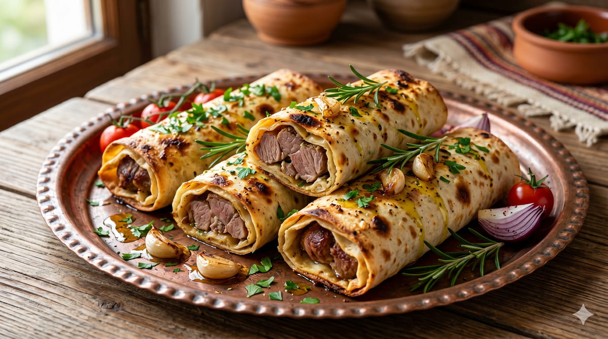 Baked Lamb Wraps