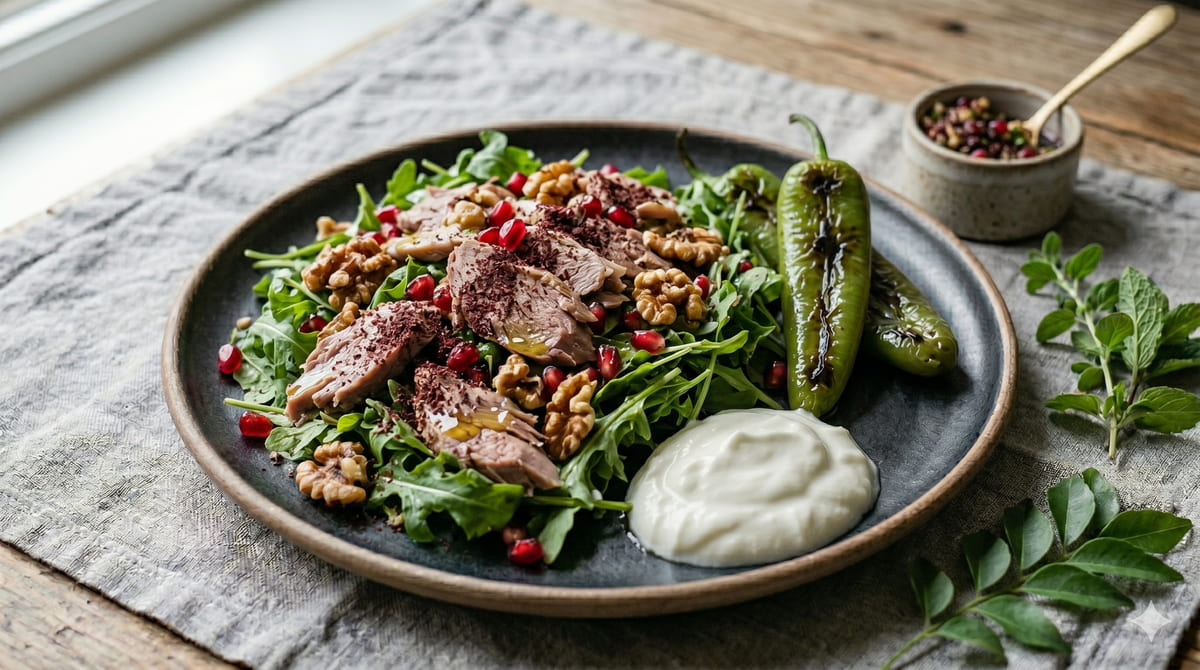 Slow-Roasted Lamb Salad