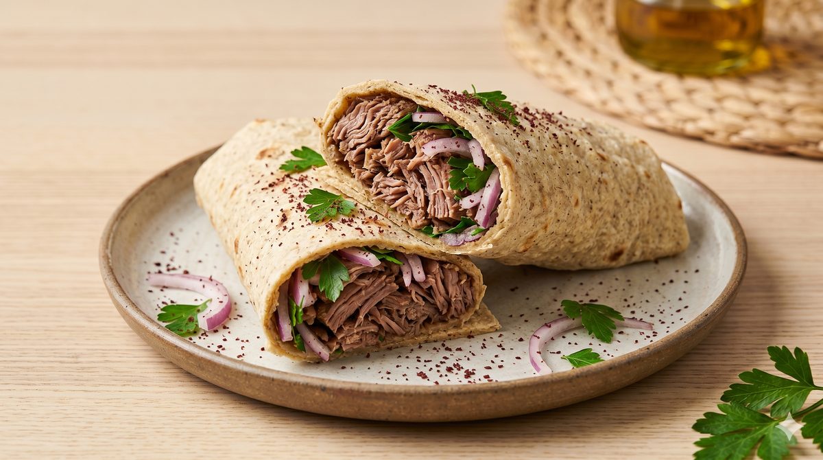 Slow-Roasted Lamb Wrap