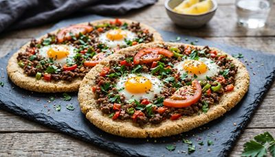 Ground Meat Flatbread (Keto Style)