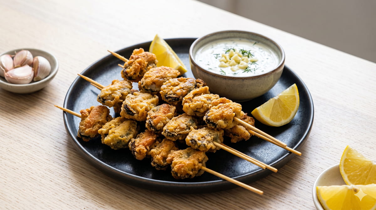 Pan-Fried Mussels