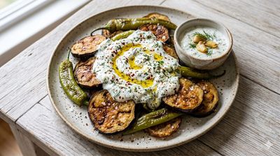 Fried Eggplant and Peppers