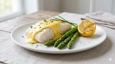 Poached Turbot with Hollandaise