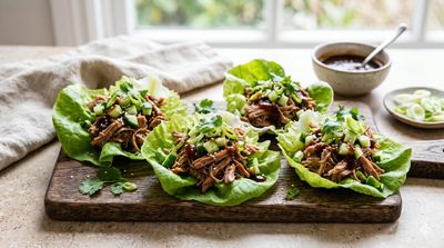 Pulled Duck Lettuce Cups