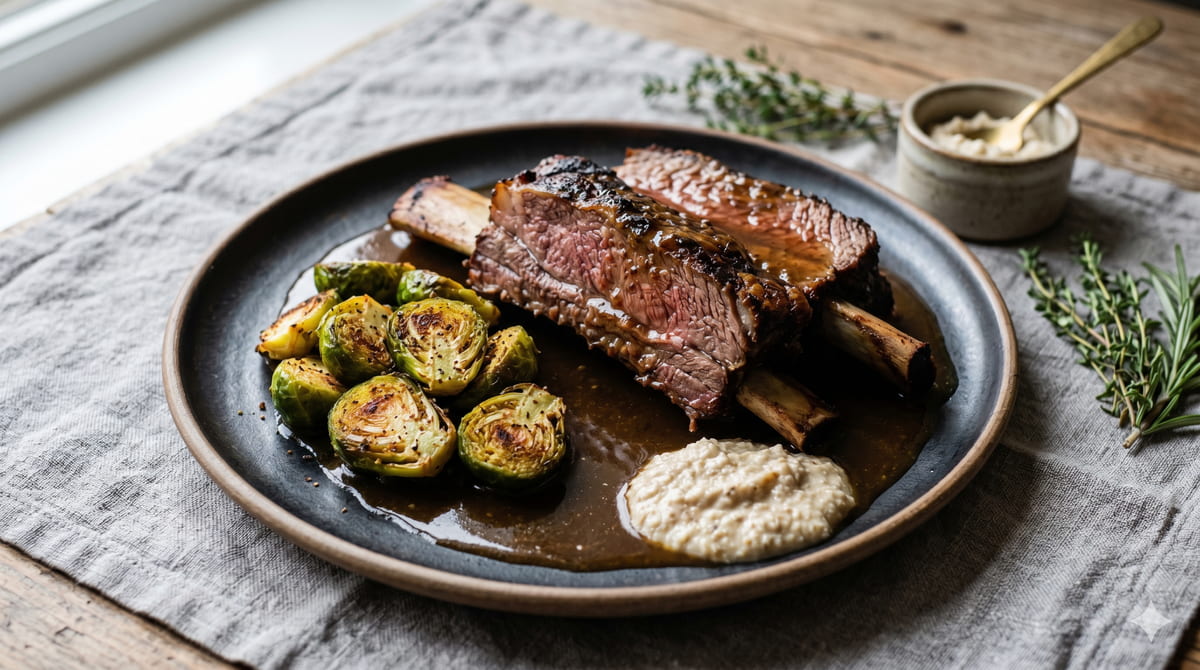 Rib of Beef with Gravy