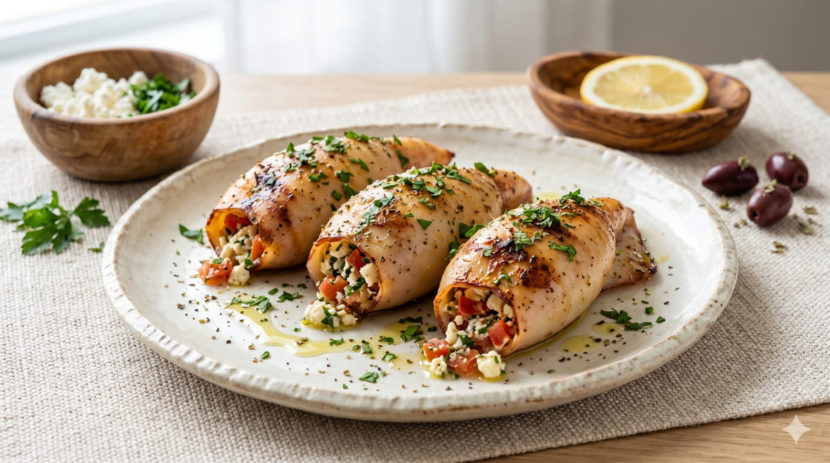 Stuffed Squid (Greek)