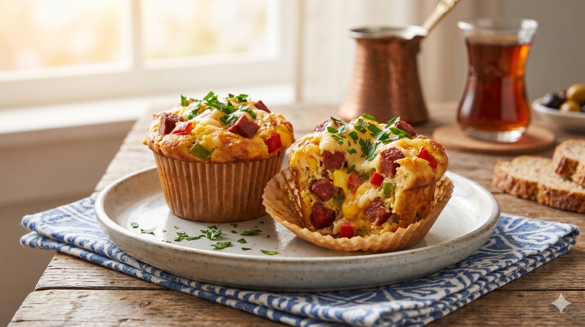 Sucuk & Egg Muffins