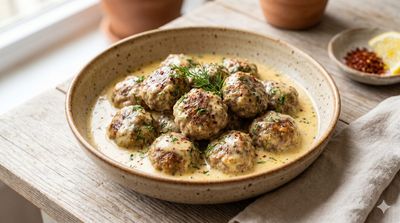 Meatballs in Egg-Lemon Sauce