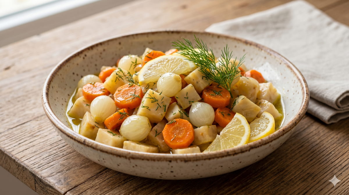 Celery Root in Olive Oil