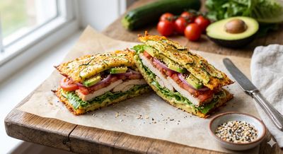 Zucchini Cheese Breadwich